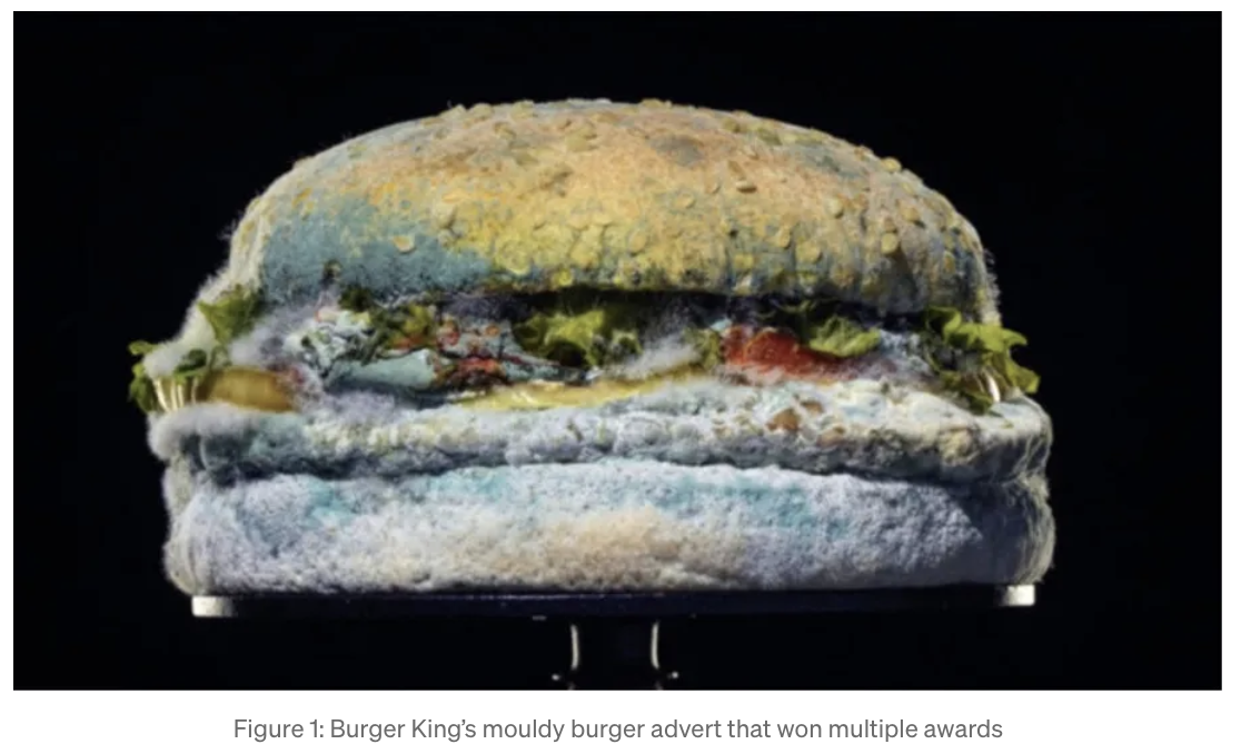Burger King’s mouldy burger advert that won multiple awards